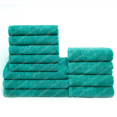 Set 12 Prosoape Maini/Fata/Corp - Set 12 Prosoape Maini/Fata/Corp, Bumbac 100%, 550g/m² - Verde