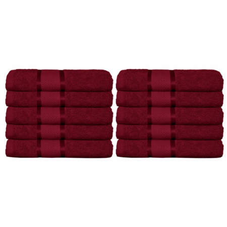 Set 10 Prosoape Premium 100% Bumbac – 50×90 cm, 400g, Absorbție Superioară