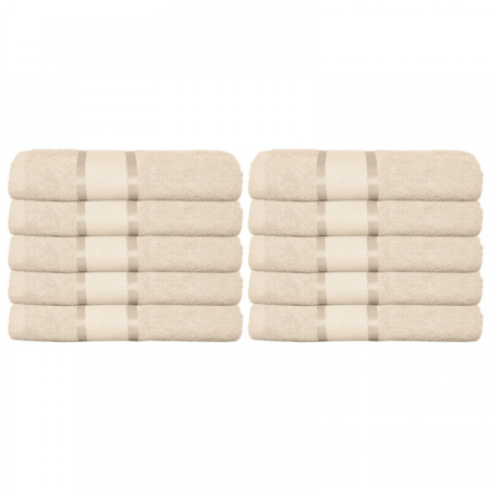 Set 10 Prosoape Premium 100% Bumbac – 50×90 cm, 400g, Absorbție Superioară