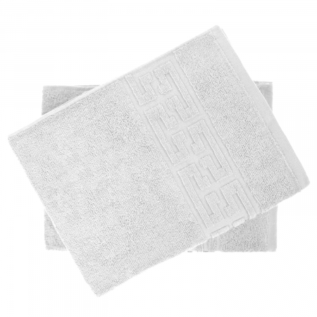 Set 2 Prosoape, Greek, Bumbac 100%, 550g/m², Alb [1]