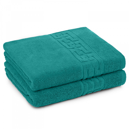 Set 2 Prosoape, Greek, Bumbac 100% - Set 2 Prosoape, Greek, Bumbac 100%, 550g/m², Verde