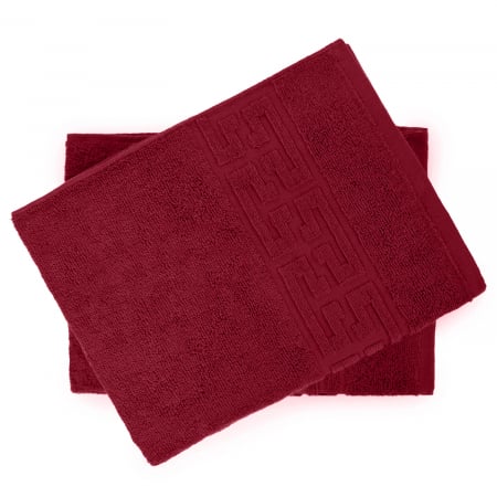Set 2 Prosoape, Greek, Bumbac 100%, 550g/m², Visiniu [1]