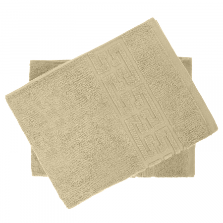 Set 2 Prosoape, Greek, Bumbac 100%, 550g/m², Crem [1]