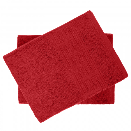 Set 2 Prosoape, Greek, Bumbac 100%, 550g/m², Rosu [1]