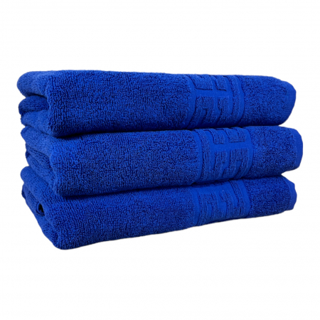 Seturi Cu 3 Prosoape 100% Bumbac - Set 3 Prosoape Baie, Bumbac 100% - Albastru