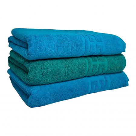 PROSOAPE BUMBAC 100% - Set 3 Prosoape Baie, Bumbac 100% - Bleu / Verde