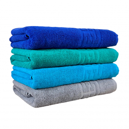 PROSOAPE BUMBAC 100% - Set 4 Prosoape Baie, Bumbac 100% - Gri / Bleu / Verde/ Albastru