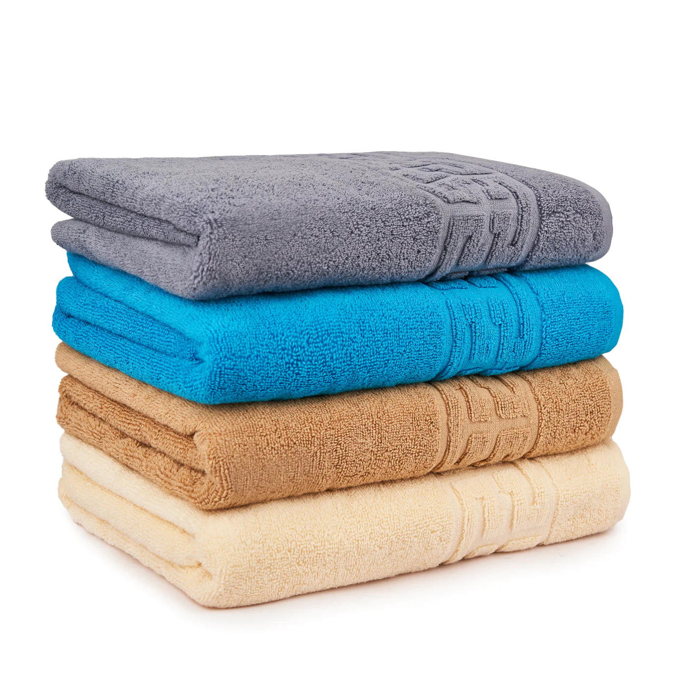 PROSOAPE BUMBAC 100% - Set 4 Prosoape Baie, Bumbac 100% - Gri / Bleu / Bej / Crem