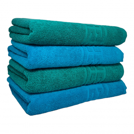 PROSOAPE BUMBAC 100% - Set 4 Prosoape Baie, Bumbac 100%, Bleu / Verde