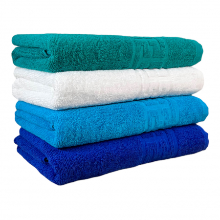 PROSOAPE BUMBAC 100% - Set 4 Prosoape Baie, Bumbac 100%, Albastru / Bleu / Alb / Verde