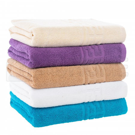 PROSOAPE BUMBAC 100% - Set 5 Prosoape Baie, Bumbac 100% - Crem/Mov/Bej/Alb/Albastru