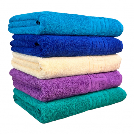 PROSOAPE BUMBAC 100% - Set 5 Prosoape Baie, Bumbac 100%, Verde/ Mov / Bej / Albastru / Bleu