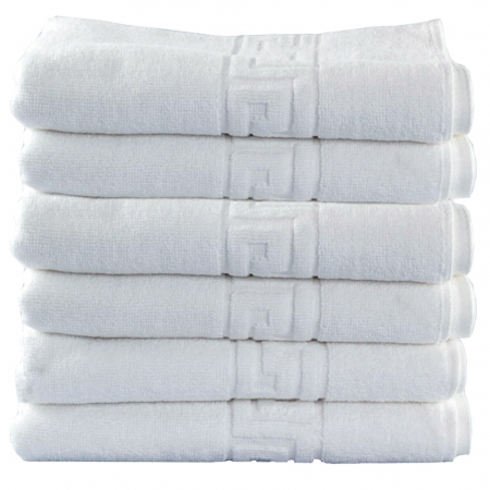 Set 12 Prosoape Hotel, Bumbac 100%, 50x90 - Alb [3]
