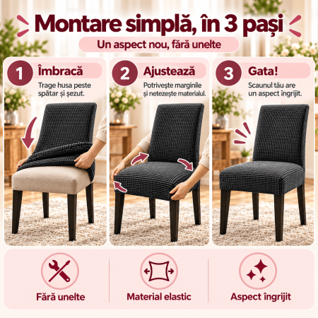 Set 6 Huse de Scaun Universale Superelastice [4]