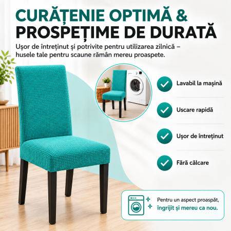 Set 6 Huse Universale Elastice pentru Scaune - Protecție și Aspect Modern [5]