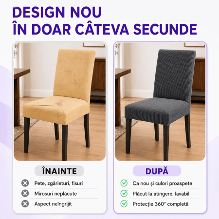 Set 6 Huse Universale Elastice pentru Scaune - Protecție și Aspect Modern [2]