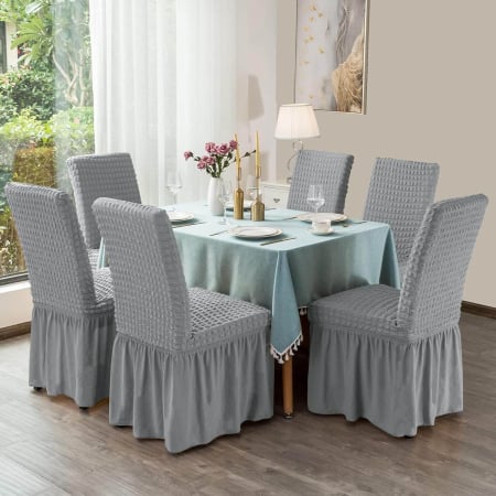 HUSE SCAUNE - Set 6 Huse Universale pentru Scaune cu Volănaș