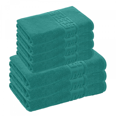 PROSOAPE BUMBAC 100% - Set 7 Prosoape, Bumbac 100%, Verde, 550g/m²