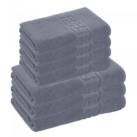 PROSOAPE BUMBAC 100% - Set 7 Prosoape, Bumbac 100%, Gri, 550g/m²