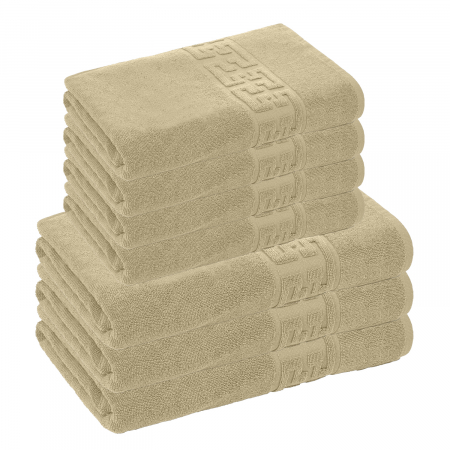 PROSOAPE BUMBAC 100% - Set 7 Prosoape, Bumbac 100%, Crem, 550g/m²