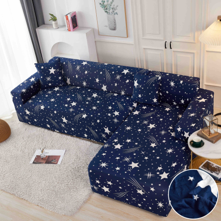 HUSE COLTAR - Set Huse Elastice pentru Colțar M+L – Starry Night