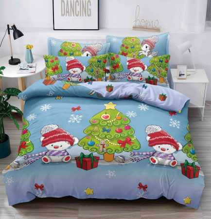 Set Lenjerie de Pat Crăciun 6 Piese – Christmas Collection, Pat 2 Persoane