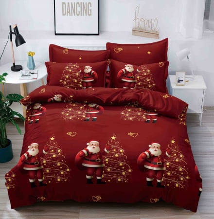 Set Lenjerie de Pat Crăciun 6 Piese – Christmas Collection, Pat 2 Persoane