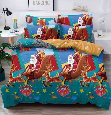 Set Lenjerie de Pat Crăciun 6 Piese – Christmas Collection, Pat 2 Persoane