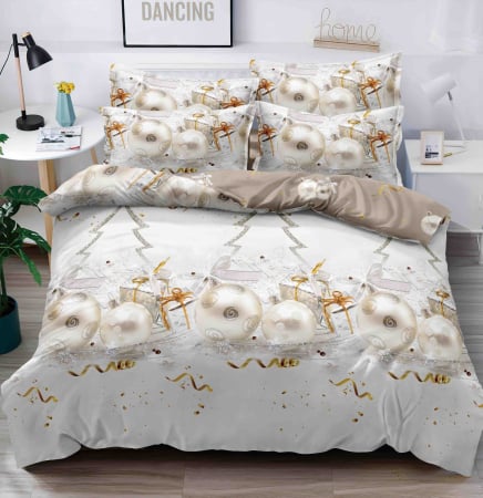 Set Lenjerie de Pat Crăciun 6 Piese – Christmas Collection, Pat 2 Persoane