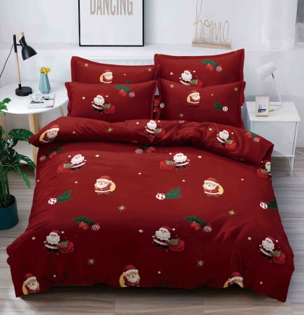 Set Lenjerie de Pat Crăciun 6 Piese – Christmas Collection, Pat 2 Persoane
