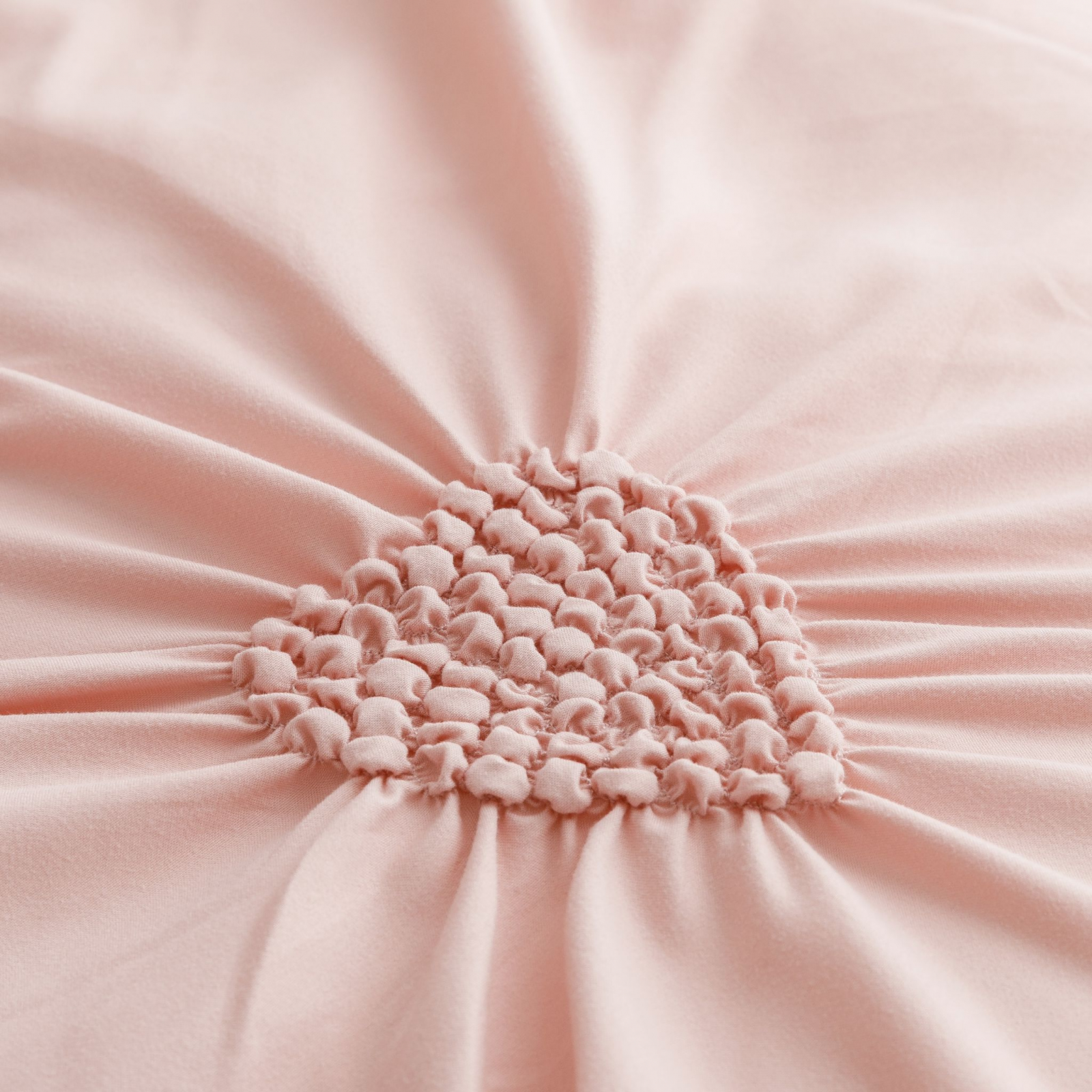 Lenjerie Pat Dublu, Bumbac Soft Touch, 6 piese, cu Pliuri Brodate - Roz Pudra [9]