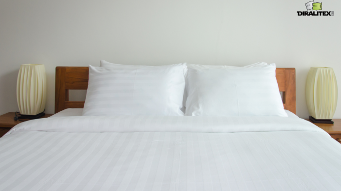 Cearsaf pat damasc satinat pentru hotel [4]