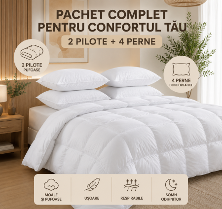 Super oferte - Oferta 2 pilote + 4 perne