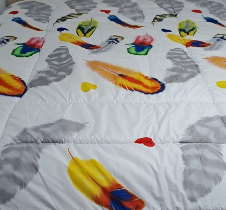 HOME & DECO - Pilota groasa color cu imprimeu