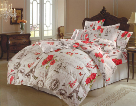HOME & DECO - Pilota groasa color cu imprimeu