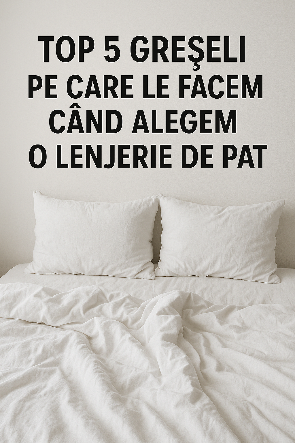 Top 5 greseli pe care le facem cand alegem o lenjerie de pat.