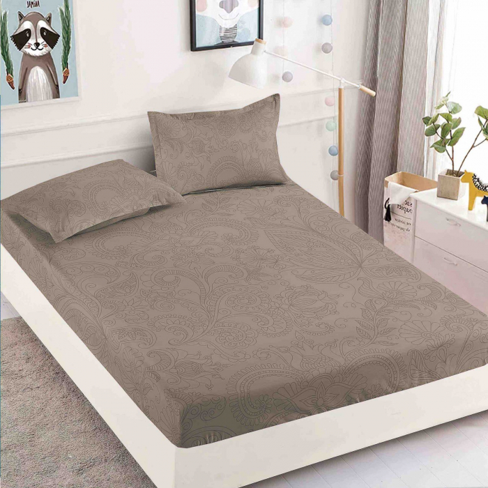 Husa de pat din Finet cu elastic+ 2 fete  de perna 180x200 -H28 [1]
