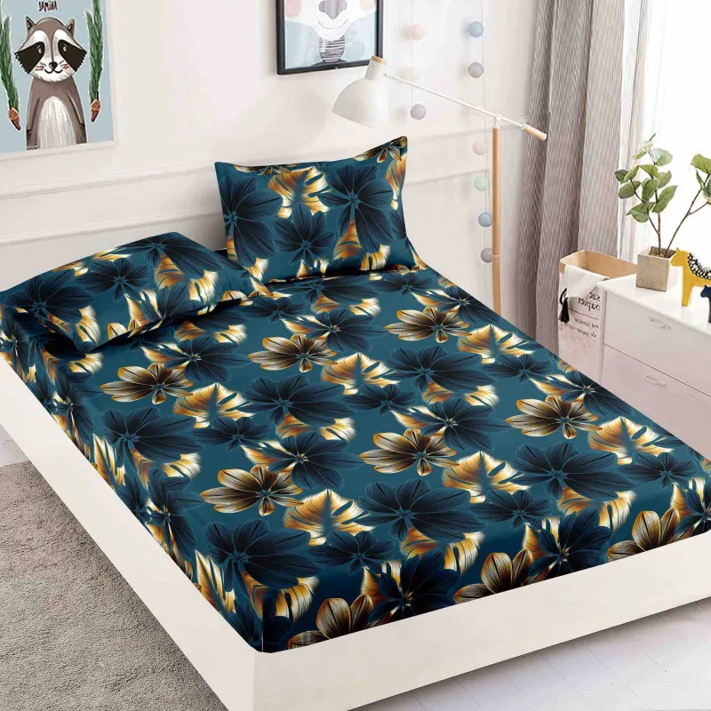 Husa de pat din Finet cu elastic+ 2 fete  de perna 180x200 -HF148 [2]