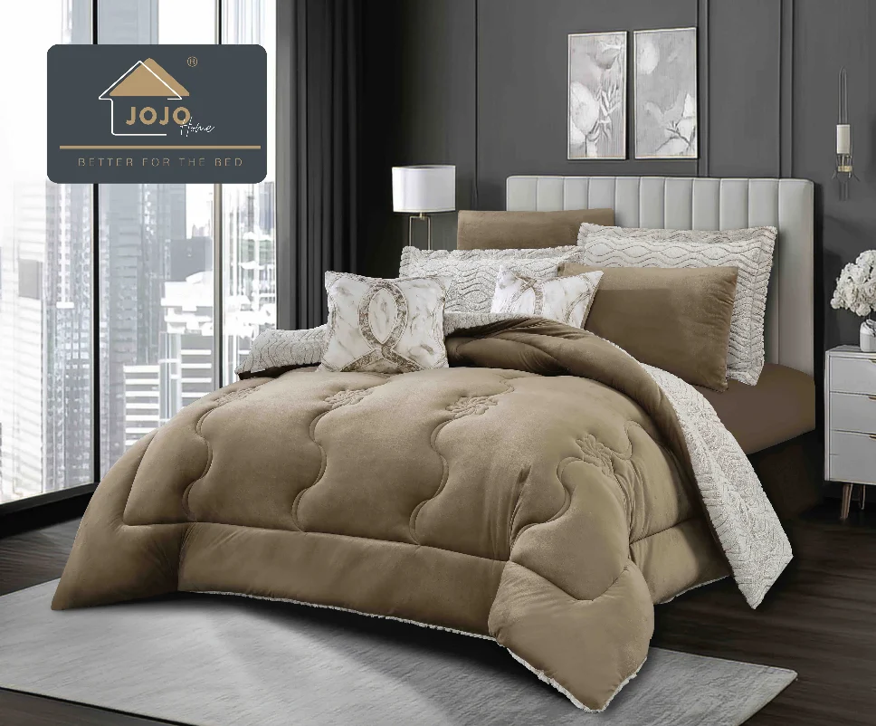 Lenjerie cu Pilota din Blanita artificiala de iepure si Catifea cearceaf cu elastic, bej cu model floral argintiu-PBJ23 [1]