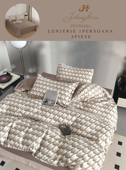 Lenjerie de pat 1 Persoana,4 piese,Finet-P26 [1]