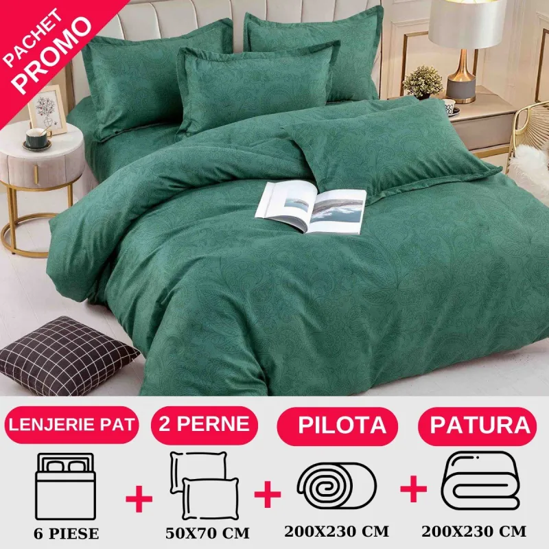 Pachet Promotional Lenjerie de pat finet 6 piese-JO147 [1]