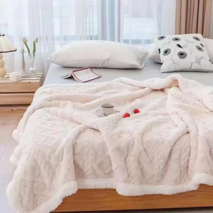 Patura Cocolino Dubla cu Blanita, Uni,Crem-PC9 [1]
