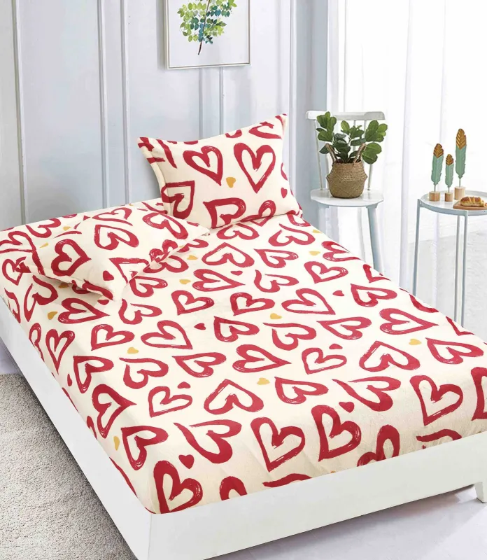 Huse de pat Cocolino 180x200 cm - Husa de pat Cocolino cu elastic+ 2 fete de perna-HJC31