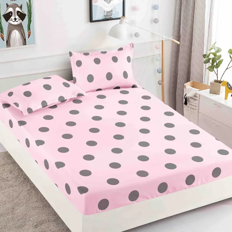 Huse de pat Finet 180x200 cm - Husa de pat din Finet cu elastic+ 2 fete  de perna 180x200 -HF44