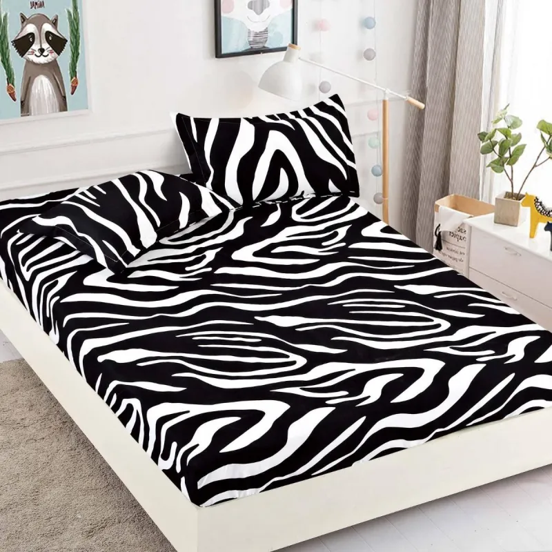Huse de pat Finet 180x200 cm - Husa de pat din Finet cu elastic+ 2 fete  de perna 180x200 -HF48