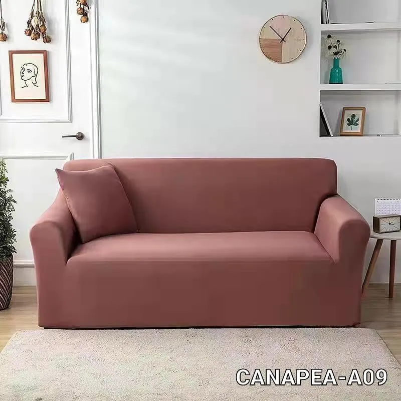 HUSE SCAUNE & CANAPELE - Husa Elastica pentru Canapea 3 Locuri,Caramiziu-HUS5