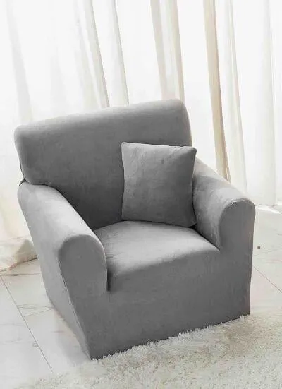 HUSE SCAUNE & CANAPELE - Husa Elastica pentru Fotoliu din Catifea cu brate-SK9