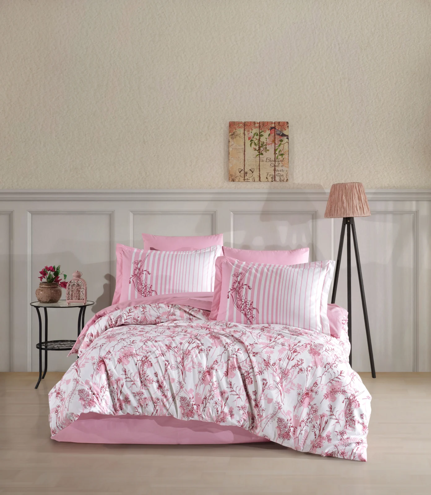 LENJERII DE PAT - Lenjerie de Pat Bumbac Poplin 2 Persoane - Healing Stones Yakut-POP241