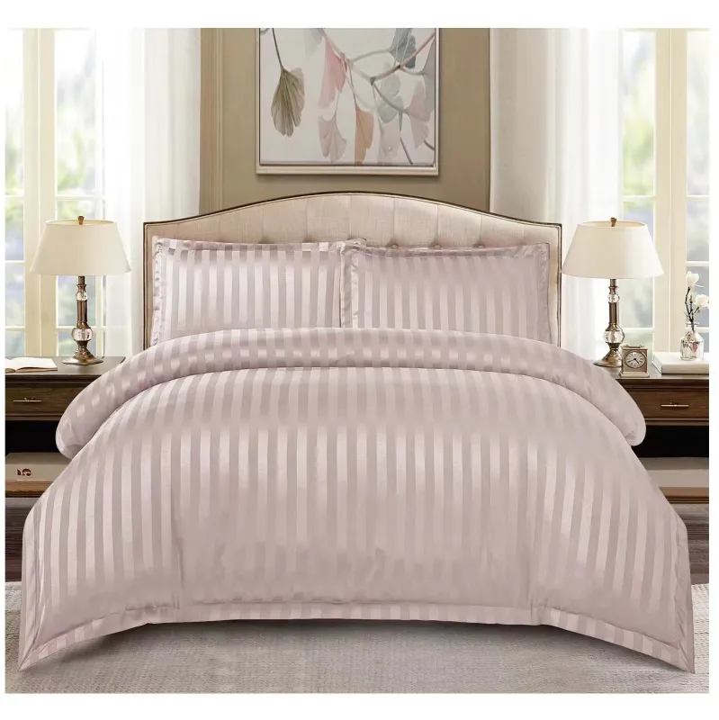 Lenjerii de pat Damasc - Lenjerie de pat Damasc,4 Piese,Cearceaf cu Elastic-RP111