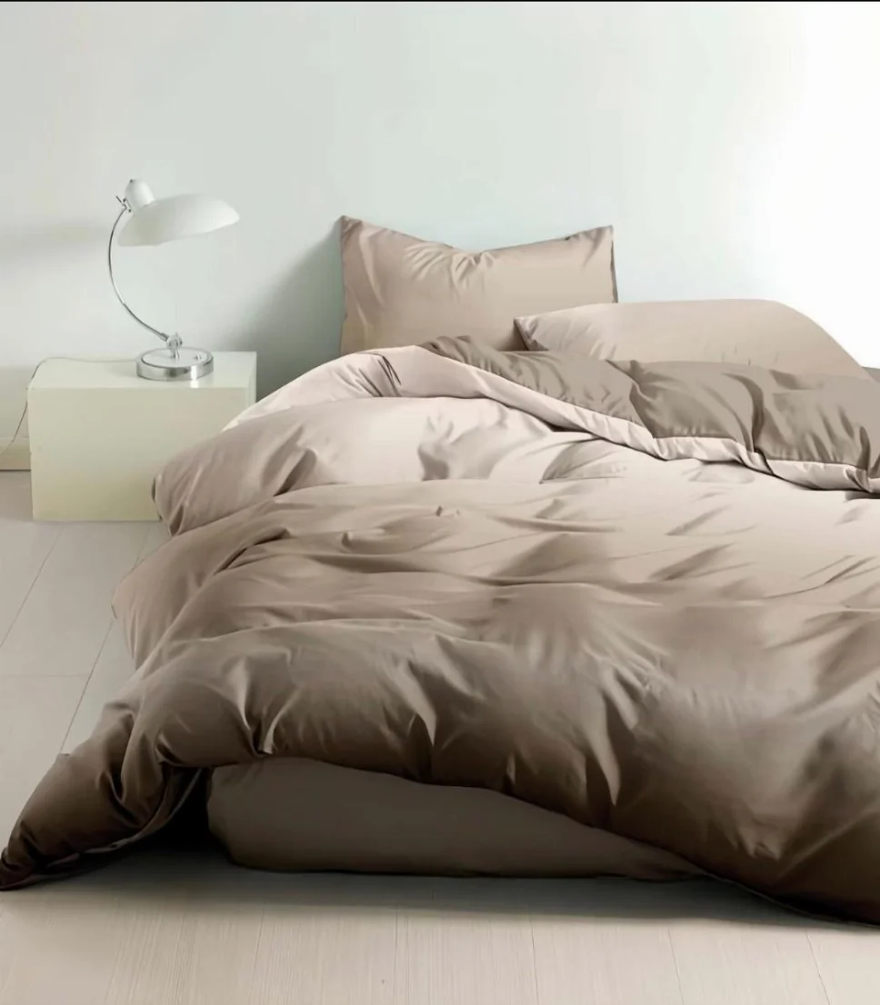 OFERTA 1 DEC LENJERII - Lenjerie de pat Finet 6 piese, bej cu degrade-LE10